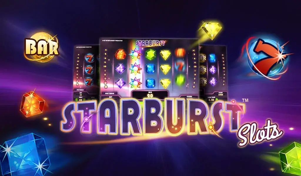 Starburst - Cosmic Gems Slot with Win Both Ways Feature Starburst - Space Themed Classic Slot with Expanding Wilds